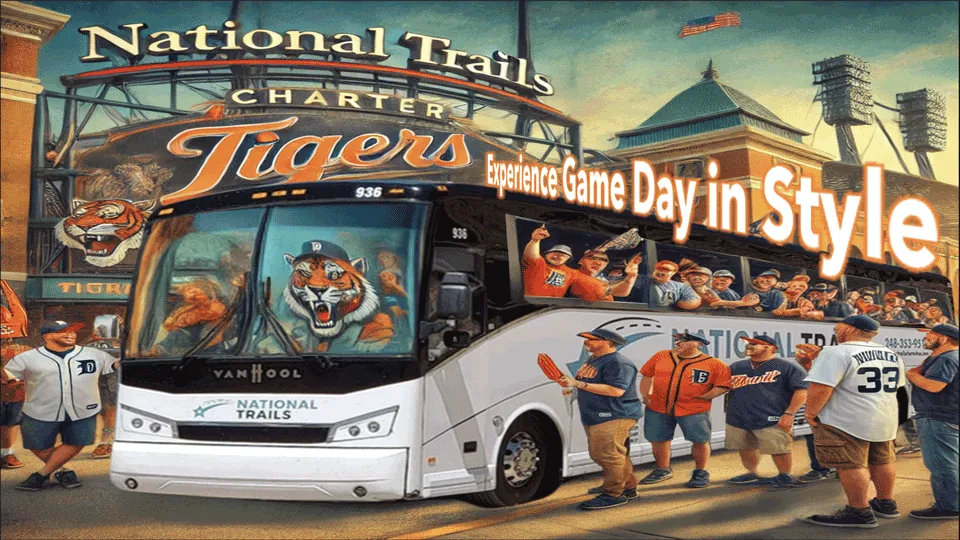 National Trails Charter Bus Transportation Services to Comerica Park