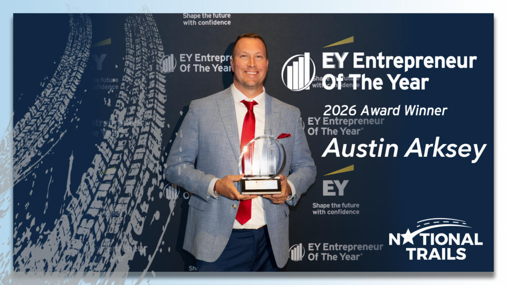 Austin Arksey of National Trails wins Michigan & Northwestern Ohio Region Award for EY Entrepreneur of the Year