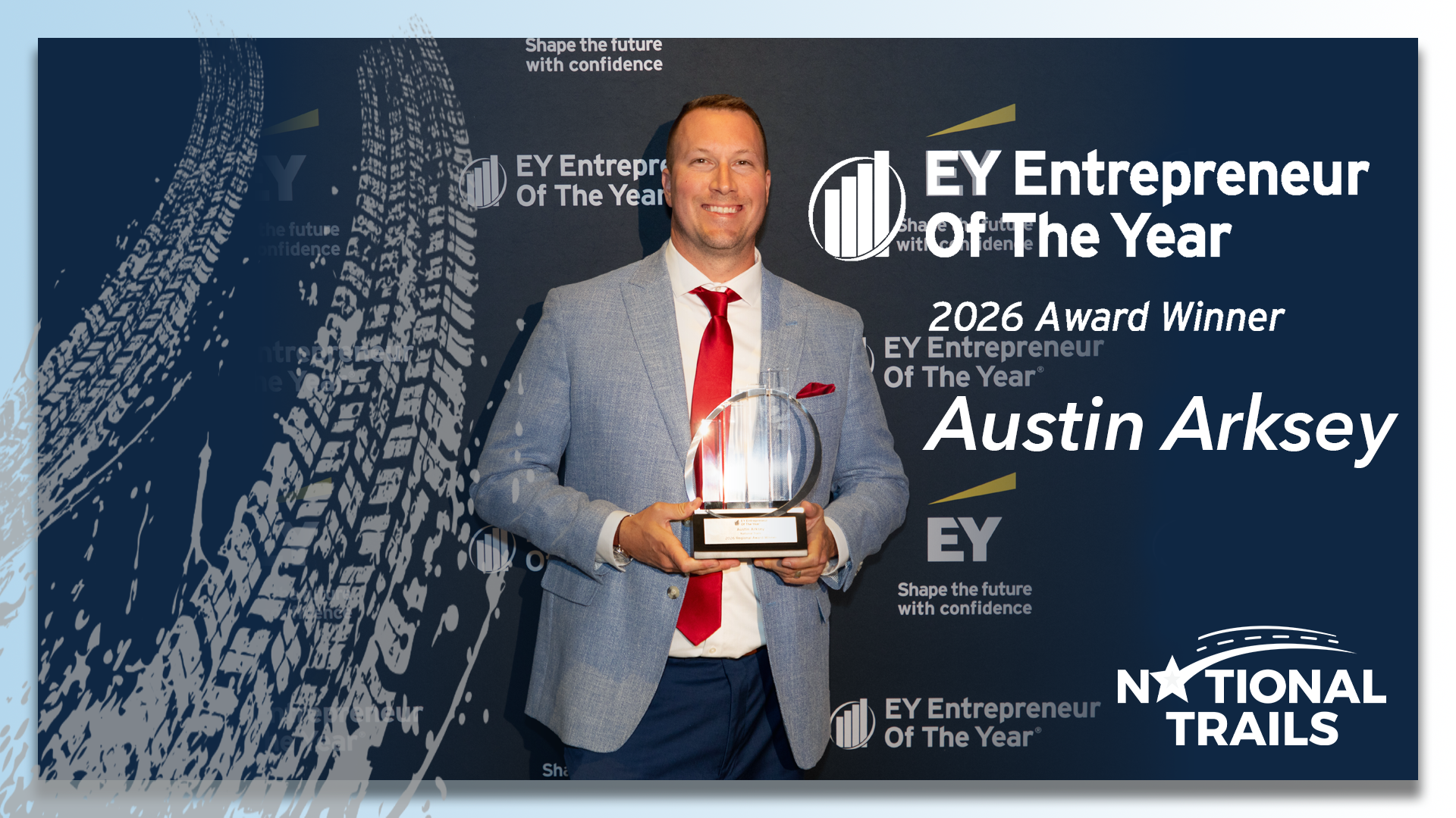 Austin Arksey of National Trails wins Michigan & Northwestern Ohio Region Award for EY Entrepreneur of the Year
