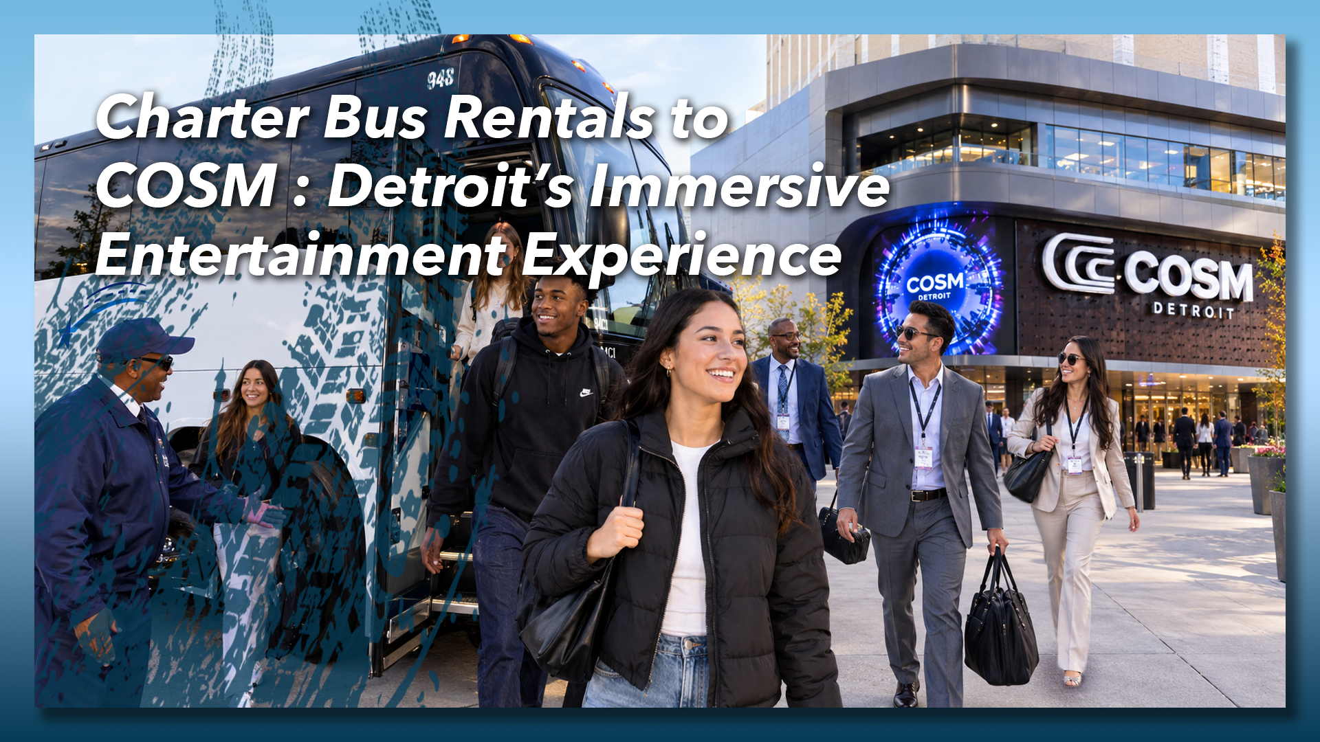 Charter Bus Rental to COSM Detroit